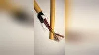 Bare Copper Conductor Silicone Insulated Sensor Cable with 20AWG Dw32