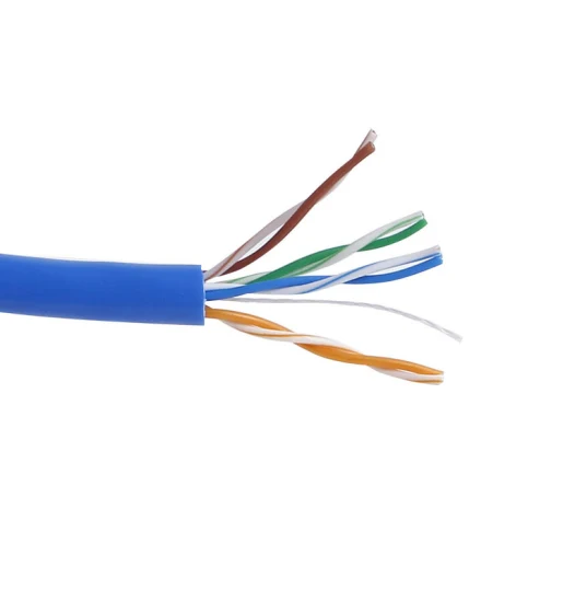 Hot Sale Copper 4 Cores 24AWG UTP Cat5e CAT6 Computer Communication Twisted 4pair Copper Solid Wire