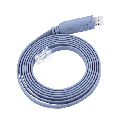 6Ft FTDI RS232 USB To RJ45 Serial Console Rollover Cable With Rs232 For Network Switch